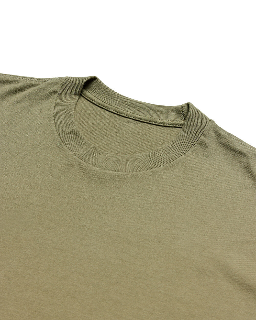 Heavyweight Tee-Light Olive-Detail--Alex---M-Regular