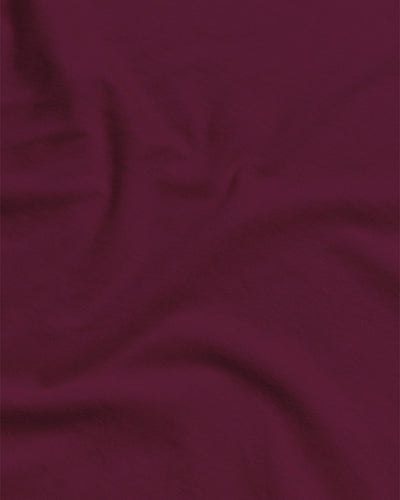 Heavyweight Tee-Maroon-Regular-Detail--Model---L