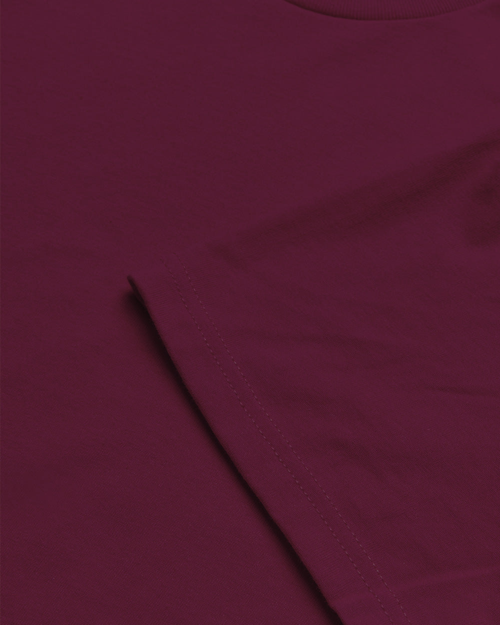 Heavyweight Tee-Maroon-Regular-Detail--Model---L
