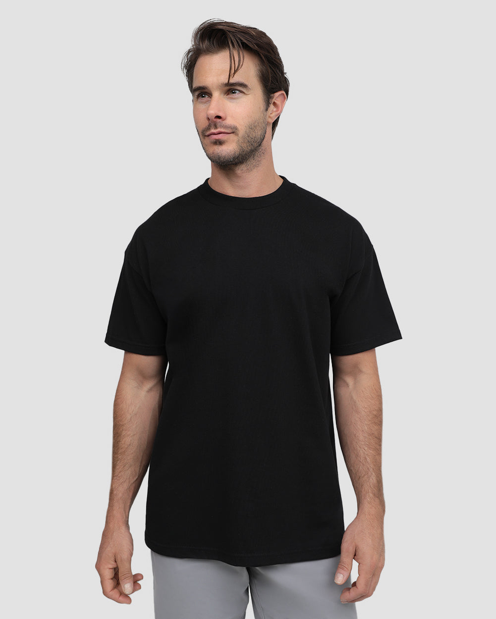 Heavyweight Tee-Black-Front--Alex---M-Regular