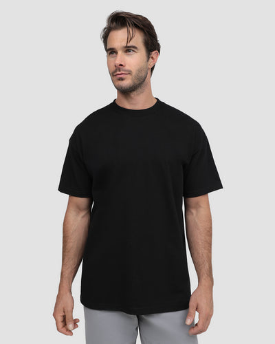 Heavyweight Tee-Black-Front--Alex---M-Regular