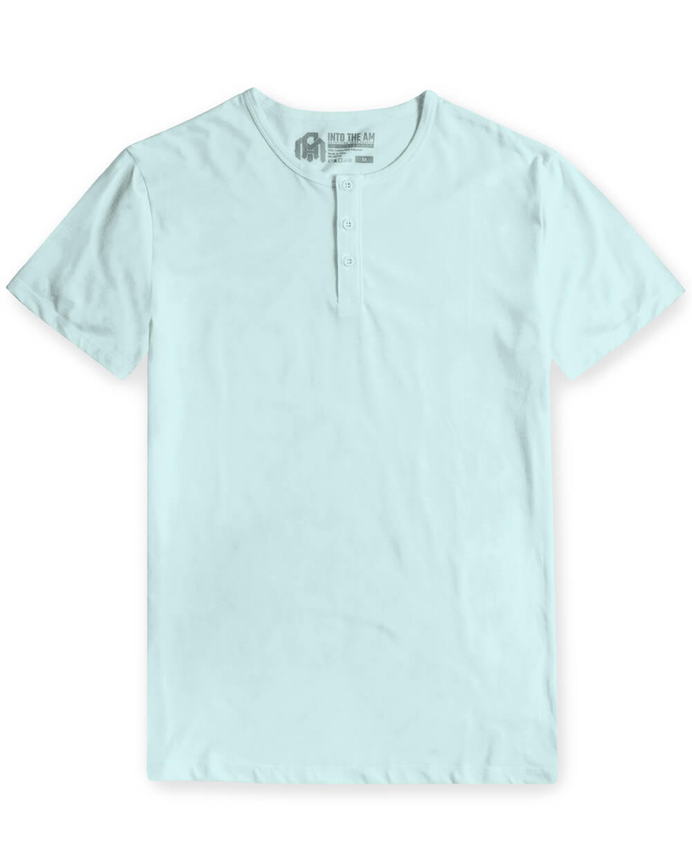Henley Tee - Non-Branded-Light Blue-Regular-Mock--Alex---M