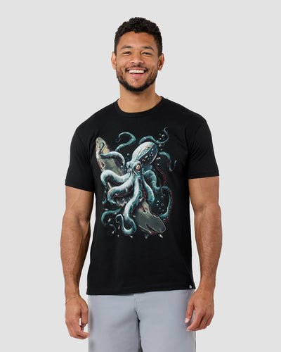 Ocean Menace Tee-Black-Regular-Front--Model---L