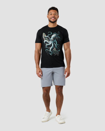Ocean Menace Tee-Black-Regular-Full--Model---L