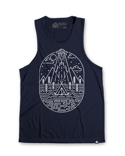 Overseer Tank-Navy-Regular-Mock--Model---L