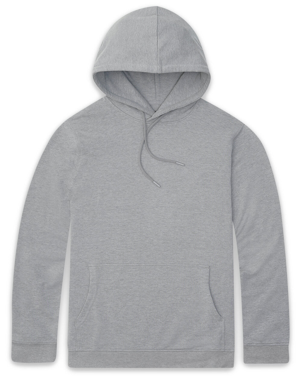 Pullover Hoodie (Classic Pocket) - Non-Branded-Grey-Regular-Mock--Model---L