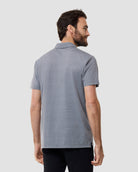 Pursuit Performance Polo-Black Grey Stripes-Regular-Back-Clayton---M