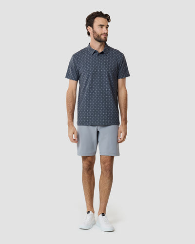 Pursuit Performance Polo-Navy Dots-Reg-Regular-Full--Model---L