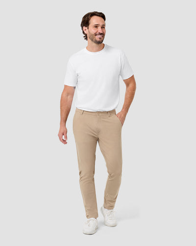 Pima Cotton Tee-White-Regular-Full2--Model---L