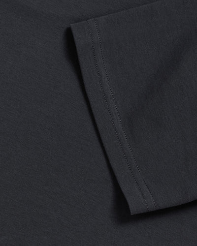 Pima Cotton Tee-Charcoal-Regular-Detail--Model---L