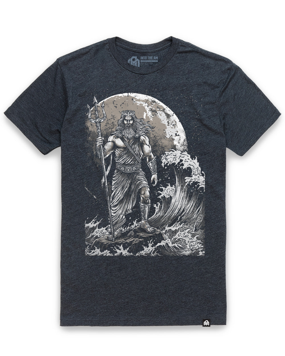 Poseidon Surge Tee-Charcoal-Regular-Mock--Model---L