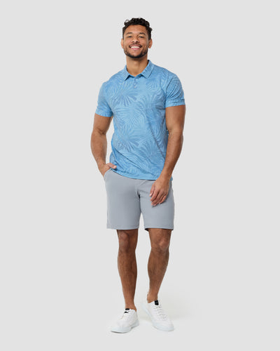 Pursuit Performance Polo-Blue Palm Tree-Regular-Full--Nico---L