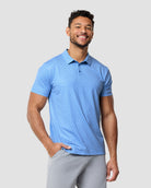Pursuit Performance Polo-Columbia Blue Cubes-Regular-Front--Nico---L