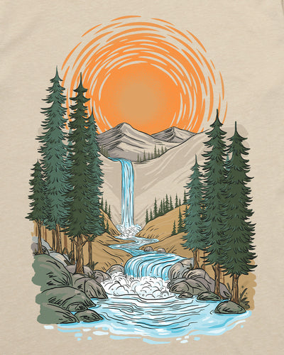 Radiant Valley Tee-Cream-Regular-Swatch--Model---L