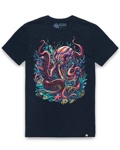 Reef Radiance Tee-Midnight Navy-Regular-Mock--Model---L
