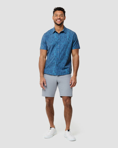 Relaxed Button Up - Non-Branded-Blue Tonal Floral-Regular-Full--Nico---L