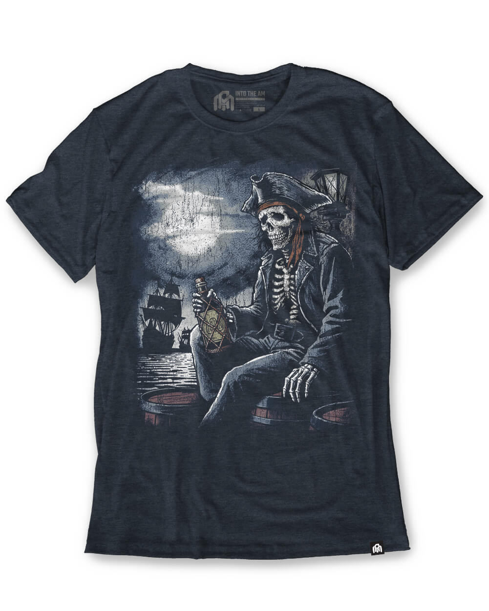 Rum Raider Tee-Navy-Regular-Mock--Model---L