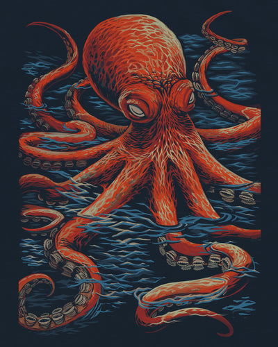 Saltwater Surge Tee-Midnight Navy-Regular-Swatch--Model---L