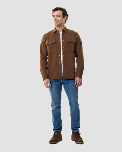 Sierra Shirt Jacket-Brown-Regular-Full--Model---M