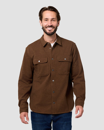 Sierra Shirt Jacket-Brown-Regular-Front--Model---L
