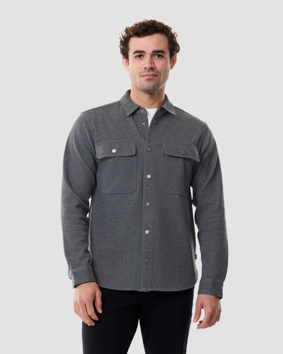 Sierra Shirt Jacket-Charcoal-Regular-Front--Chase---M