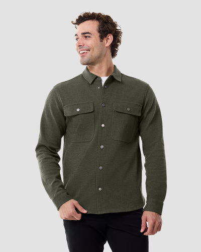 Sierra Shirt Jacket-Midnight Olive-Regular-Front2--Chase---M