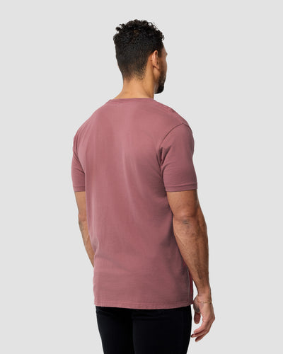 Space Flora Vintage Tee-Vintage Mauve-Regular-Back--Model---L