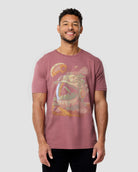 Space Flora Vintage Tee-Vintage Mauve-Regular-Front--Model---L