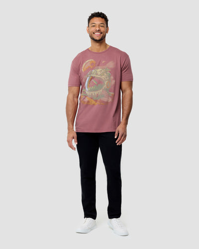 Space Flora Vintage Tee-Vintage Mauve-Regular-Full--Model---L