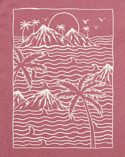 Summer Islands Tee-Heather Mauve-Regular-Swatch--Model