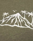 Summer Islands Tee-Olive Green-Regular-Detail--Model---L