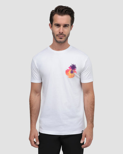 Sunburst Shores Tee-White-Regular-Front--Model---L