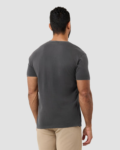 Sunset Swell Vintage Tee-Vintage Graphite Black-Regular-Back--Model---L