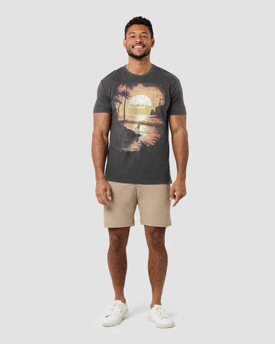 Sunset Swell Vintage Tee-Vintage Graphite Black-Regular-Full--Model---L