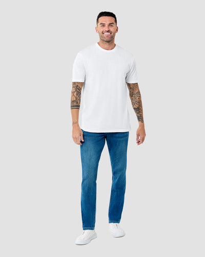 Basic Tee - Tall - Non-Branded-White-Regular-Full--Model---L