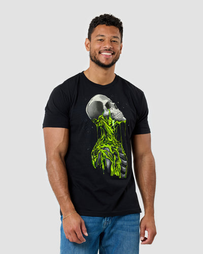 Toxic Dread Glow-in-the-Dark Tee-Black-Regular-Front--Model---L