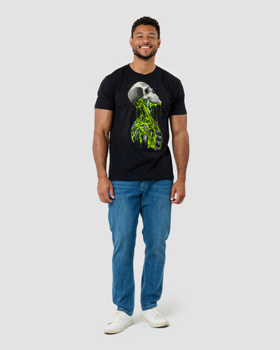 Toxic Dread Glow-in-the-Dark Tee-Black-Regular-Full--Model---L
