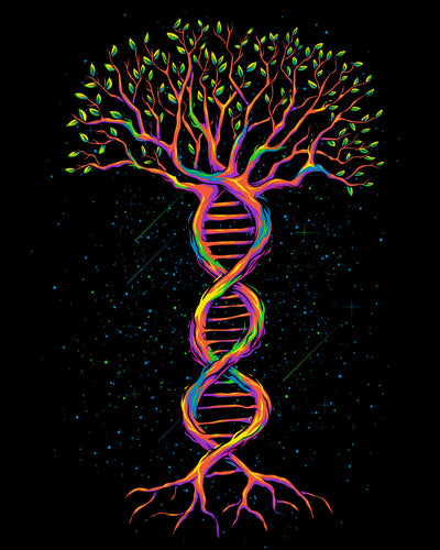 Tree of Life Tank-Black-Regular-Swatch--Model---L