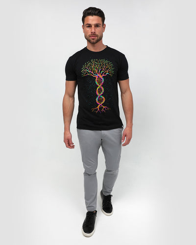 Tree of Life Tee-Black-Regular-Full--Model---L