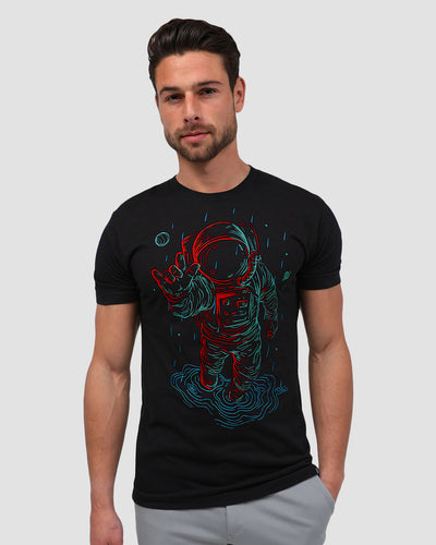 Universal Love Glow-in-the-Dark Tee-Black-Regular-Front--Model---L