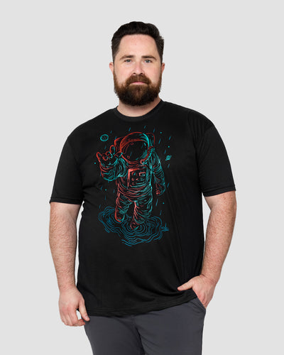 Universal Love Glow-in-the-Dark Tee-Black-Regular-Front--Model---L