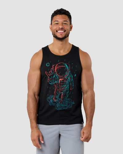 Universal Love Glow-in-the-Dark Tank-Black-Regular-Front--Model---L