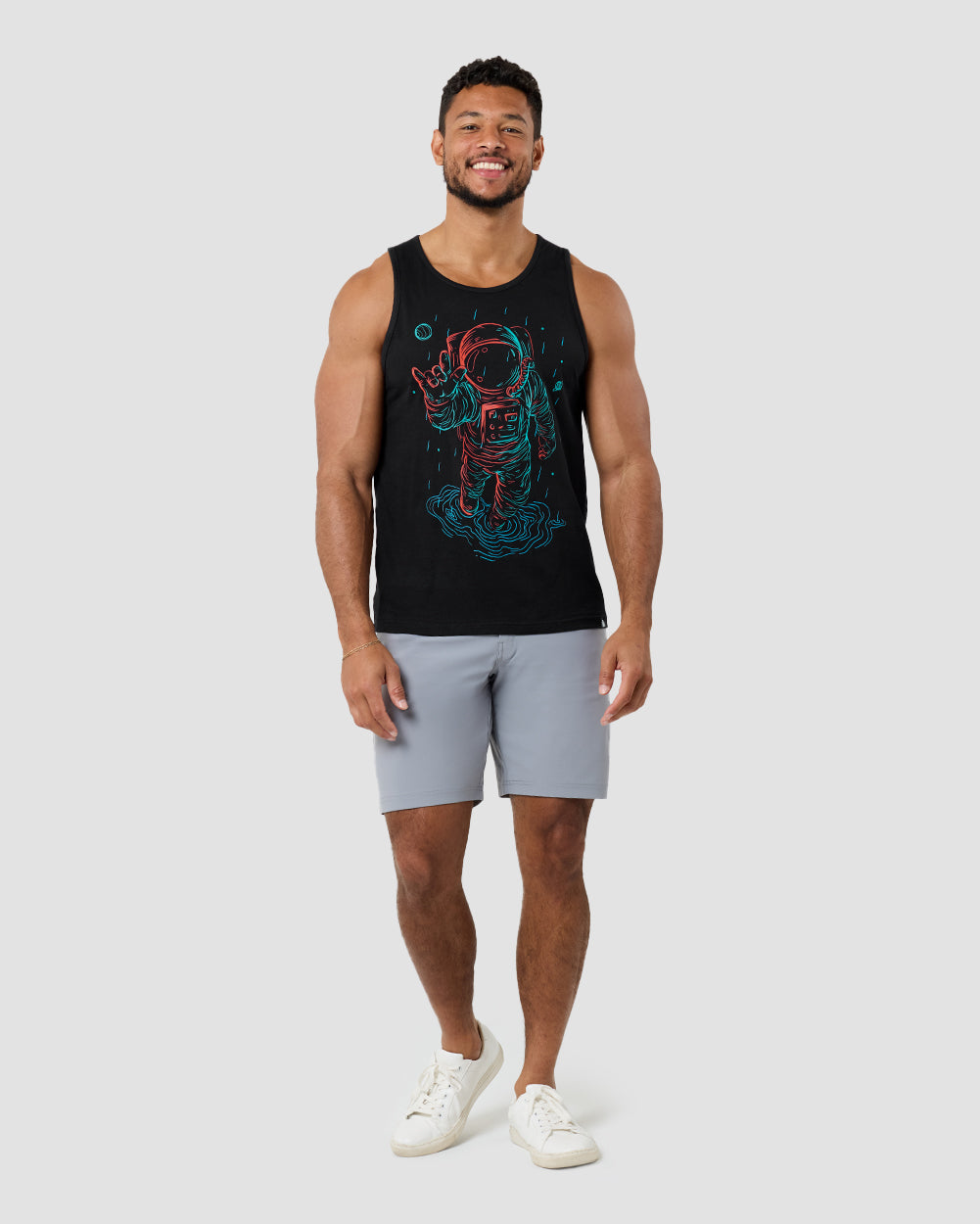 Universal Love Glow-in-the-Dark Tank-Black-Regular-Full--Model---L