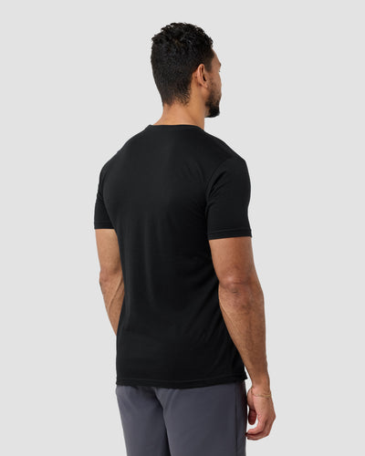 Vibrant Bay Tee-Black-Regular-Back--Model---L