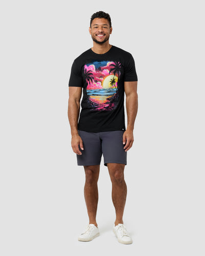 Vibrant Bay Tee-Black-Regular-Full--Model---L