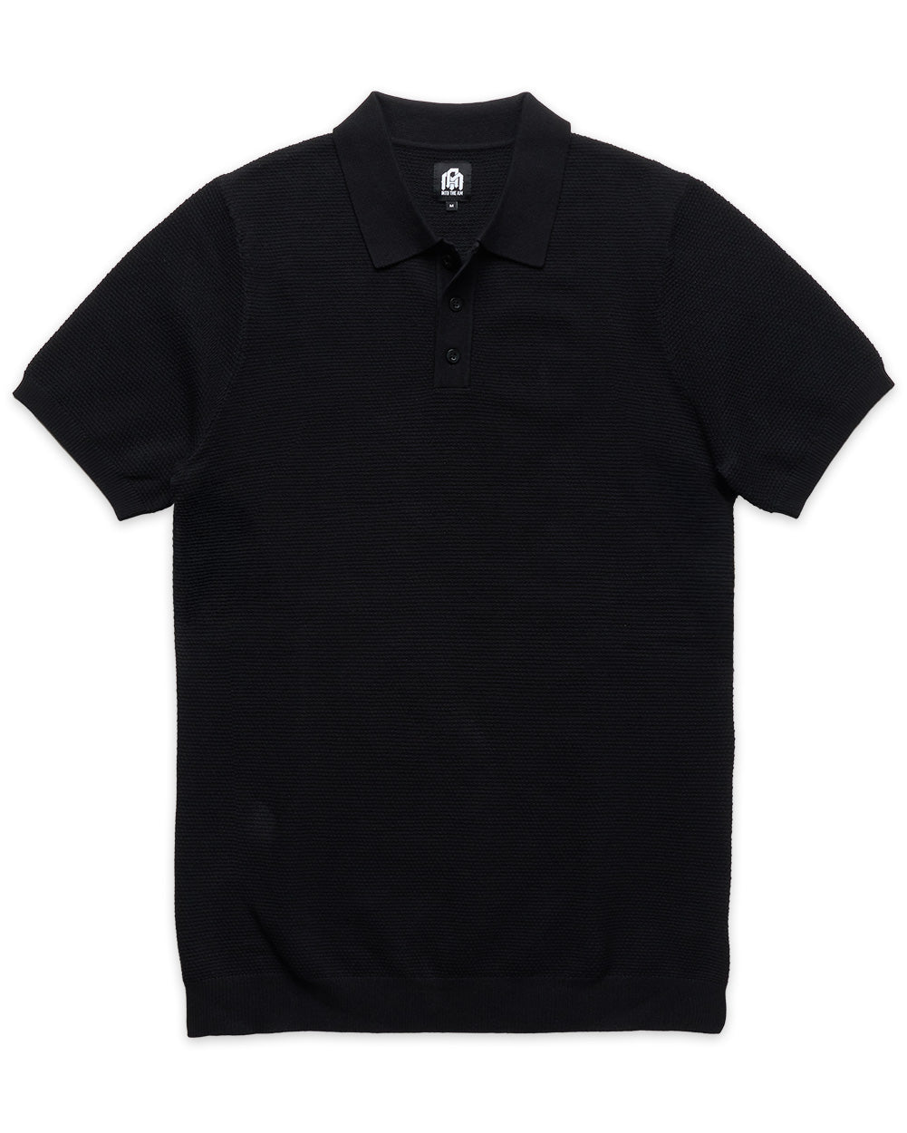 Vista Sweater Polo-Black-Regular-Mock