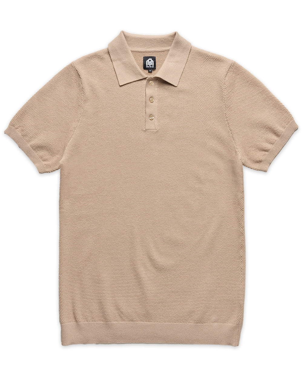Vista Sweater Polo-Cream-Regular-Mock