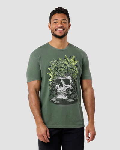 Wild Decay Vintage Tee-Vintage Royal Pine-Regular-Front--Model---L