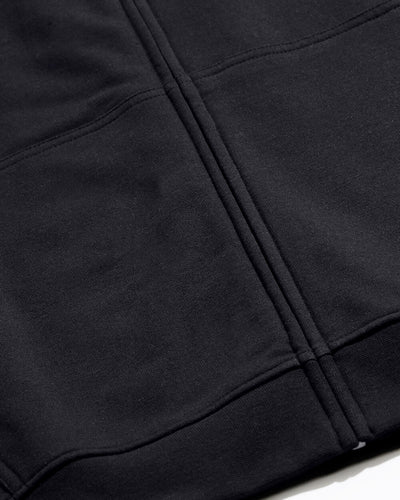 Zip-Up Hoodie - Non-Branded-Black-Detail3