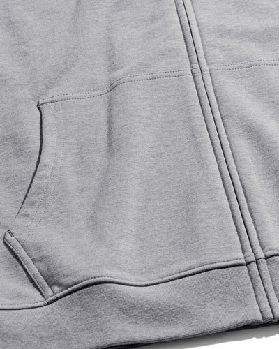 Zip-Up Hoodie - Non-Branded-Grey-Detail3